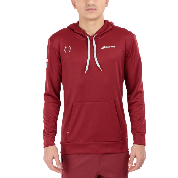 Men's Tennis Shirts and Hoodies Babolat Juan Lebron Hoodie  Red Dahlia 6MS240425063