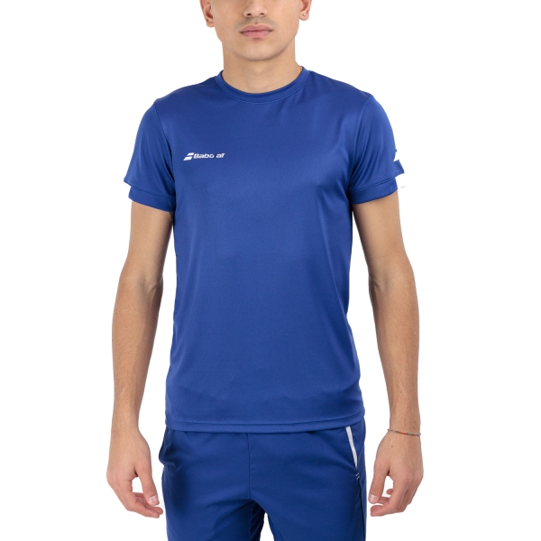Maglietta Tennis Uomo Babolat Play Crew Logo Maglietta  Sodalite Blue 3MP20114118