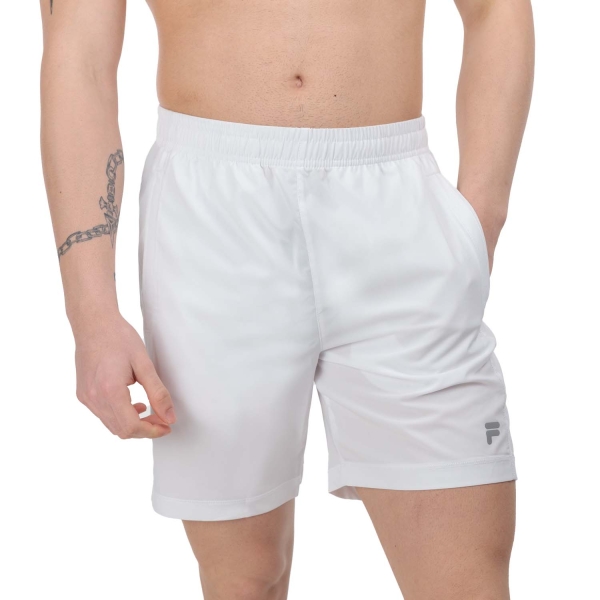 Men's Tennis Shorts Fila Constantin 7in Shorts  White XFM241500001