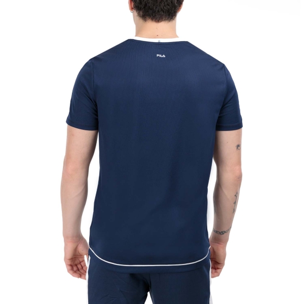 Fila Elias Camiseta - Navy/White