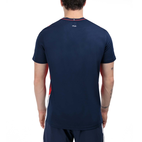 Fila Gabriel Camiseta - Navy/Red