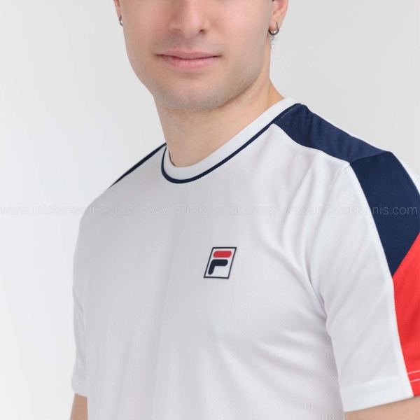 Fila Gabriel Men's Tennis T-Shirt White/Navy