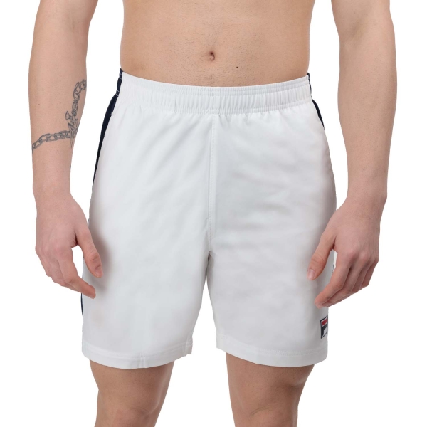 Pantaloncini Tennis Uomo Fila Jakob 7in Pantaloncini  White/Navy FBM2415010153