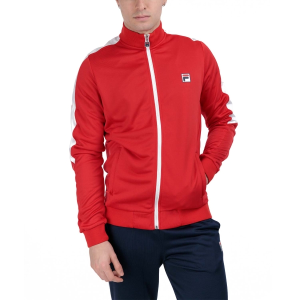Men's Tennis Jackets Fila Manuel Jacket  Red/White FBM241001501