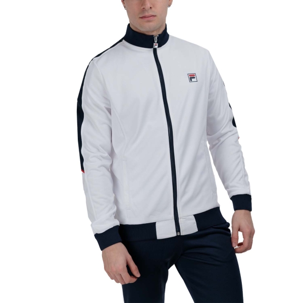 Men's Tennis Jackets Fila Manuel Jacket  White/Navy FBM2410010153