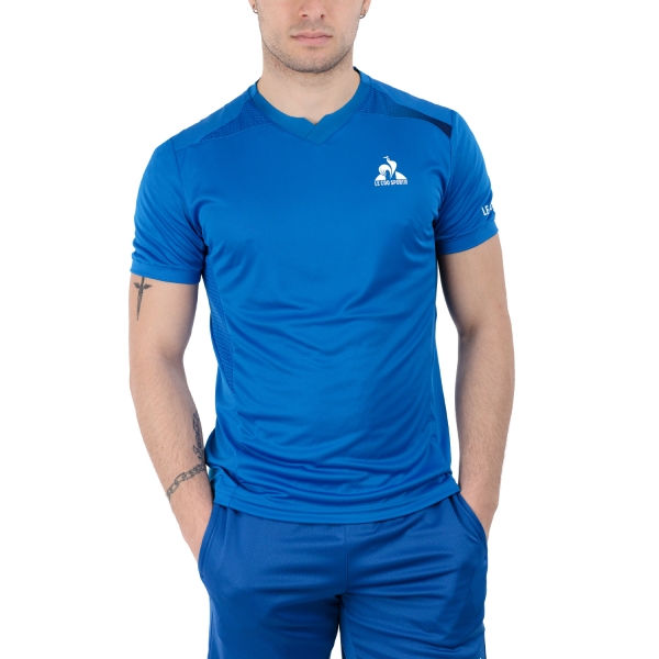 Camisetas de Tenis Hombre Le Coq Sportif Pro Logo Camiseta  Lapis Blue 2410518