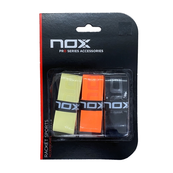 Padel Accessories NOX Pro x 3 Overgrip  Mixed Colours OVPROBLCO3