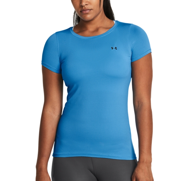 Magliette e Polo Tennis Donna Under Armour HeatGear Armour Maglietta  Viral Blue/Black 13289640444
