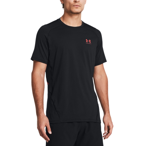 Maglietta Tennis Uomo Under Armour HeatGear Graphic Maglietta  Black/Power 13833200001