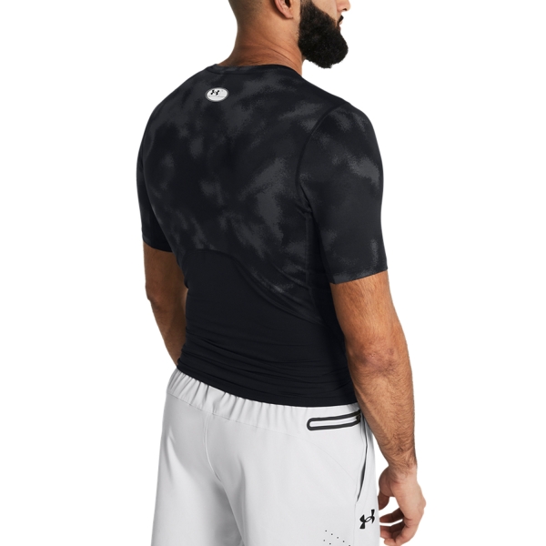 Under Armour HeatGear Printed Logo Camiseta - Black/White