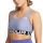 Under Armour HeatGear Authentics Mid Sports Bra - Celeste/White