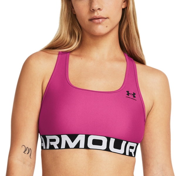 Woman Bra and Underwear Under Armour HeatGear Authentics Mid Sports Bra  Astro Pink/Black 13835440686