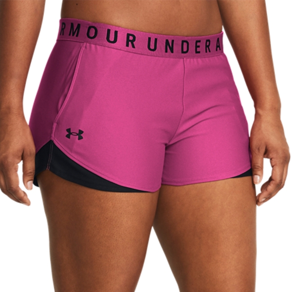 Gonne e Pantaloncini Tennis Under Armour Play Up 3.0 3in Pantaloncini  Astro Pink/Black 13445520686