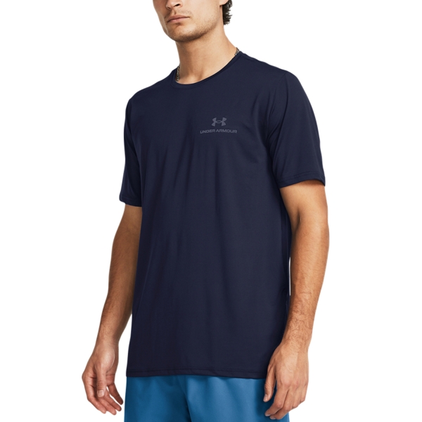Men's Tennis Shirts Under Armour Rush Energy TShirt  Midnight Navy 13839730410