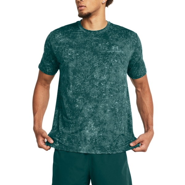 Camisetas de Tenis Hombre Under Armour Rush Energy Print Camiseta  Hydro Teal 13839740449
