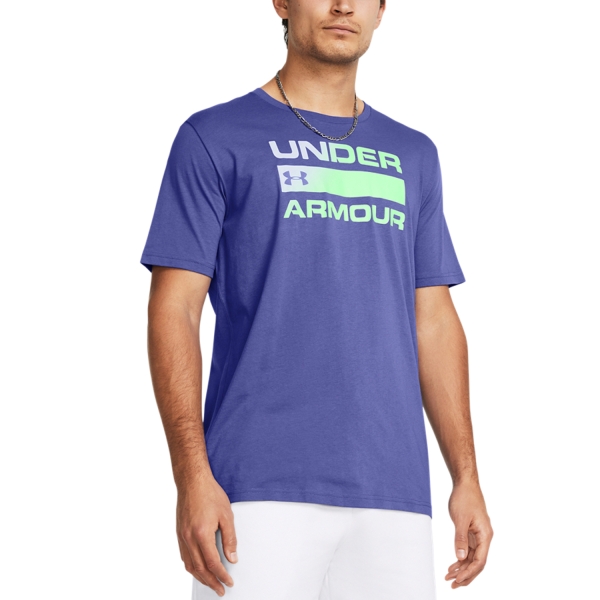 Men's Tennis Shirts Under Armour Team Issue Wordmark TShirt  Starlight/Matrix Green/Celeste 13295820561