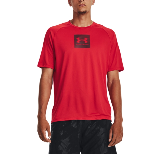 Maglietta Tennis Uomo Under Armour Tech Fill Maglietta  Red/Deed Red 13807850600