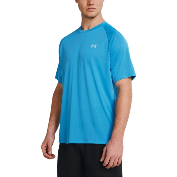 Men's Tennis Shirts Under Armour Tech Reflective TShirt  Capri/Reflective 13770540419