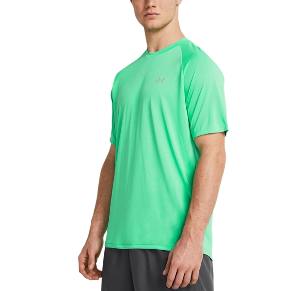 Men's Tennis Shirts Under Armour Tech Reflective TShirt  Vapor Green/Reflective 13770540299
