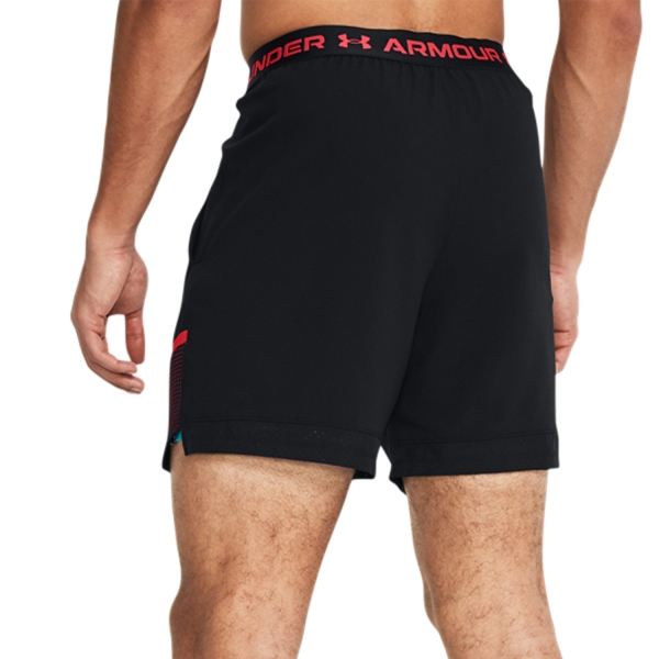 Under Armour Vanish Woven Graphic 6in Shorts - Black/Red Solstice