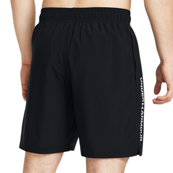 Under Armour Woven Split 9in Shorts - Black/White