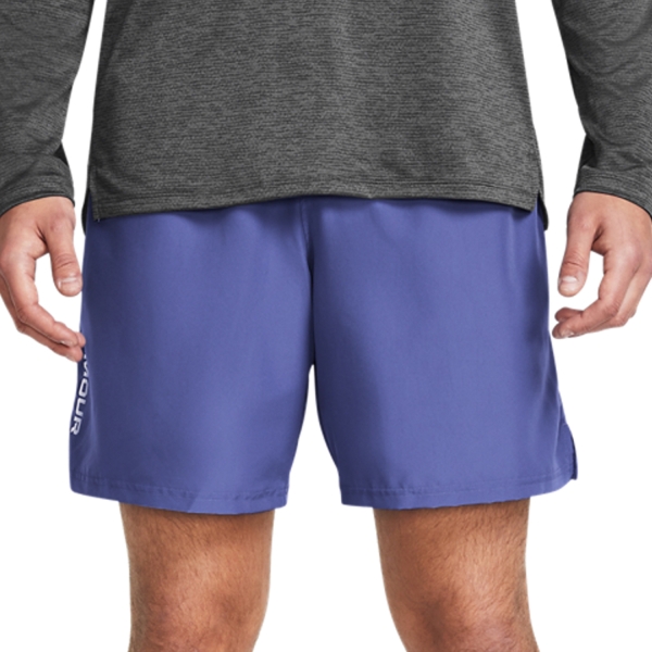 Pantalones Cortos Tenis Hombre Under Armour Woven Split 9in Shorts  Starlight/White 13833560561