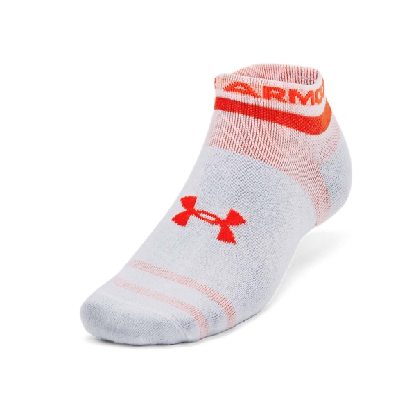 Under Armour Essential x 3 Calcetines - White/Phoenix Fire