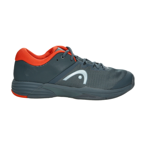 Men`s Tennis Shoes Head Revolt Evo 2.0  Dark Grey/Orange 273304 DGOR