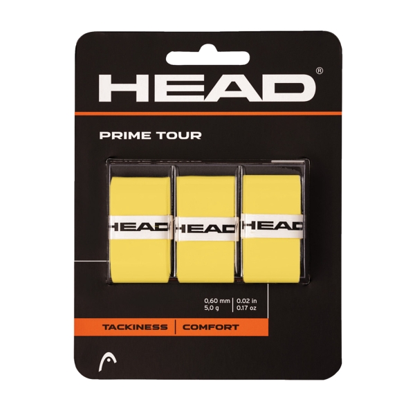 Overgrip Head Prime Tour Overgrip x 3  Yellow 285621 YW