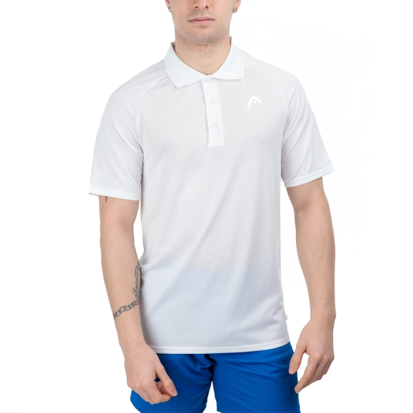Men's Tennis Shirts Head Performance Pro Polo  White 811484WH