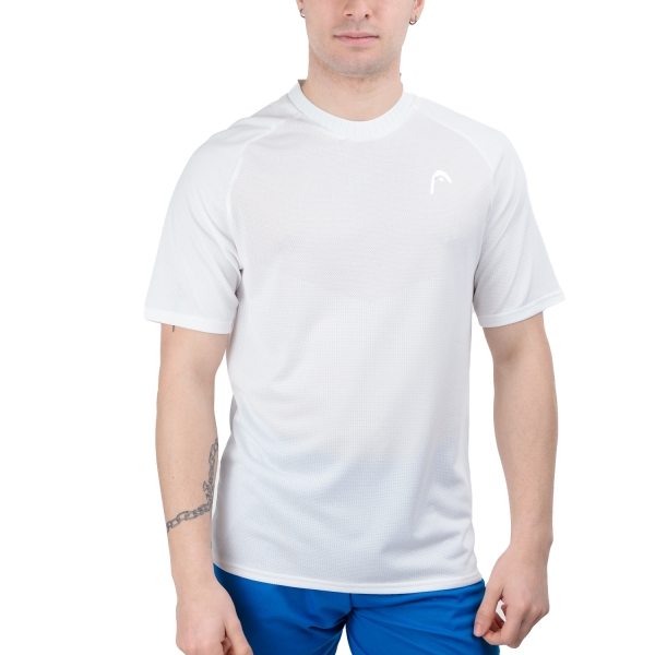 Camisetas de Tenis Hombre Head Performance Camiseta  White 811494WH