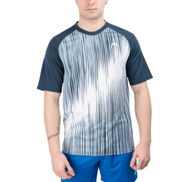 Camisetas de Tenis Hombre Head Performance Camiseta  Print Perf/Navy 811494XPNV