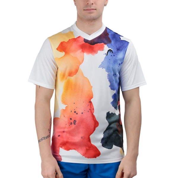 Camisetas de Tenis Hombre Head Topspin Camiseta  Print Vision/Royal 811564XVRO