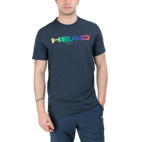 Men's Tennis Shirts Head Rainbow TShirt  Navy 811644NV