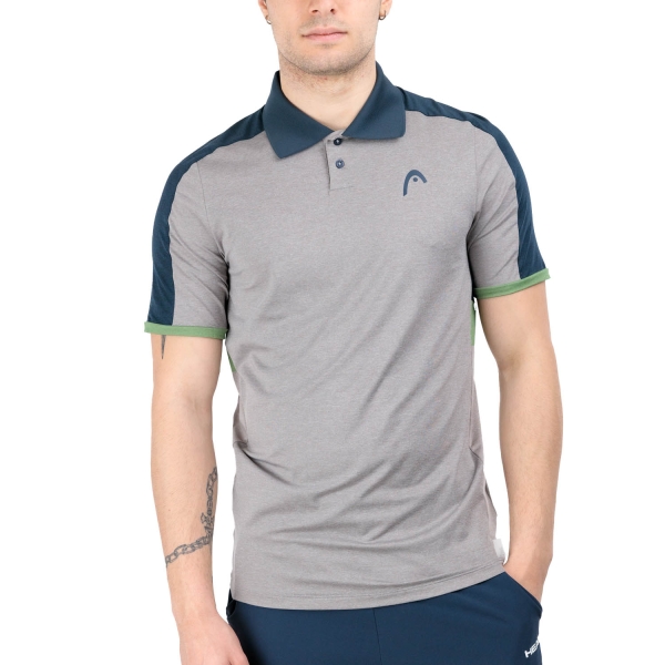 Men's Tennis Polo Head Play Tech Polo  Grey/Celery Green 811704GRCE