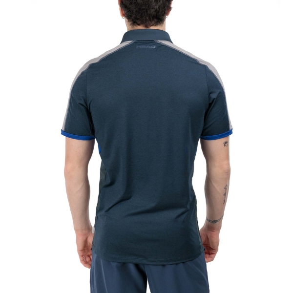 Head Play Tech Polo - Navy/Royal Blue