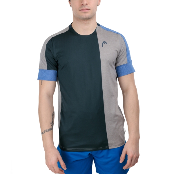 Camisetas de Tenis Hombre Head Play Tech Pro Camiseta  Royal/Grey 811714ROGR