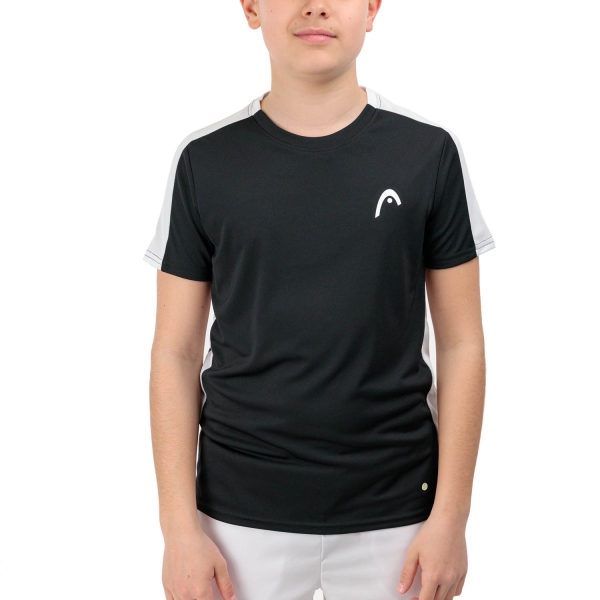 Tennis Polo and Shirts Boy Head Slice Logo TShirt Boy  Black 816134BK