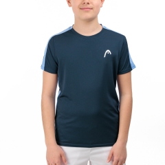 Head Slice Logo T-Shirt Boy - Navy