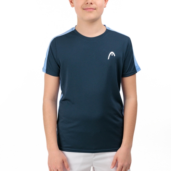Tennis Polo and Shirts Boy Head Slice Logo TShirt Boy  Navy 816134NV