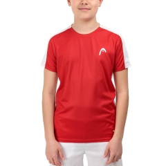 Head Slice Logo T-Shirt Boy - Red