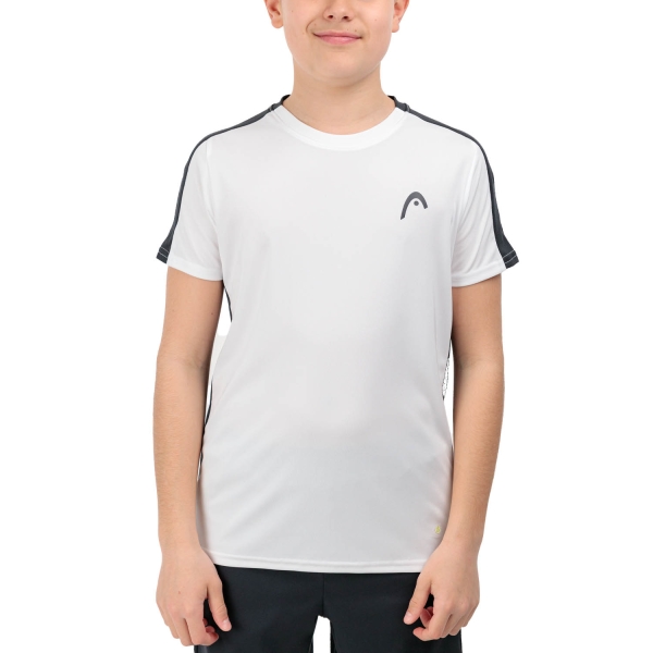 Tennis Polo and Shirts Boy Head Slice Logo TShirt Boy  White 816134WH