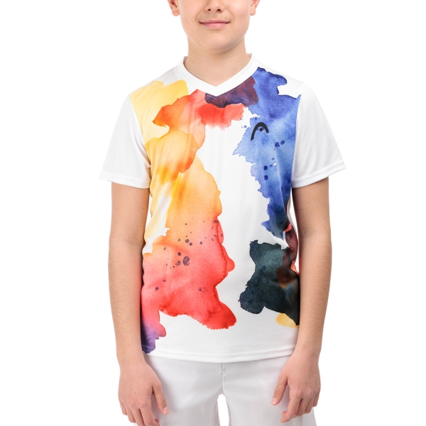 Tennis Polo and Shirts Boy Head Topspin Pro TShirt Boy  Print Vision Royal 816144XVRO