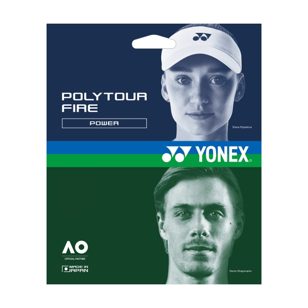 Monofilament String Yonex Polytour Fire 1.25 Set 12m  Red CT12PTFIRE125R