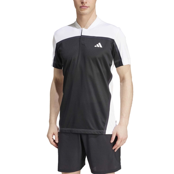 Men's Tennis Polo adidas FreeLift Pro Polo  Black/White IS8970