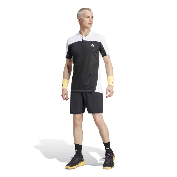 adidas FreeLift Pro Logo Polo - Black/White