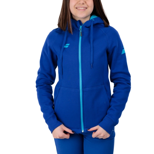 Women's Tennis Shirts and Hoodies Babolat Exercise Hoodie  Sodalite Blue 4WP21214118