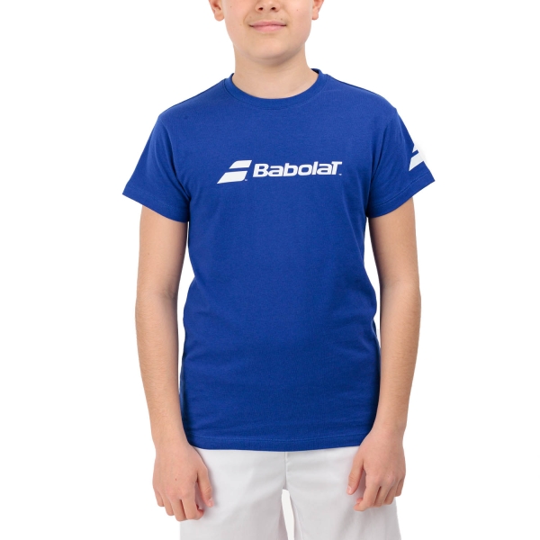 Polo e Maglia Tennis Bambino Babolat Exercise Maglietta Bambino  Sodalite Blue 4BP24414118