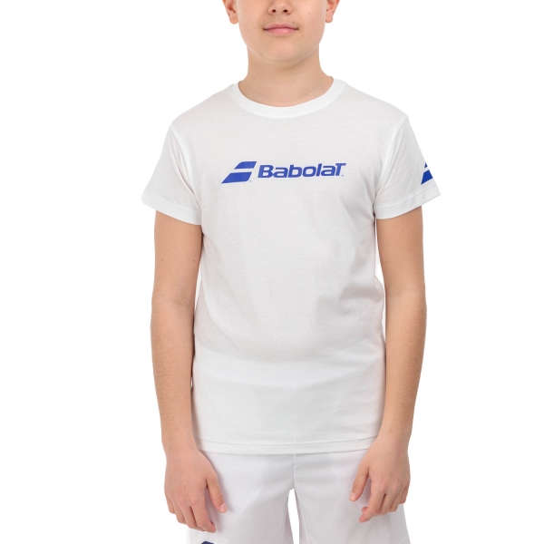 Polo y Camiseta de Tenis Niño Babolat Exercise Camiseta Nino  White 4BP24411000