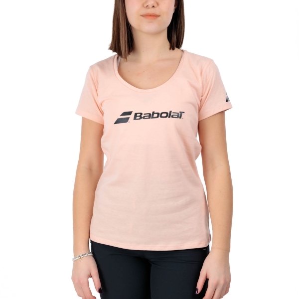 Camisetas y Polos de Tenis Mujer Babolat Exercise Classic Camiseta  Tropical Peach 4WP24415062